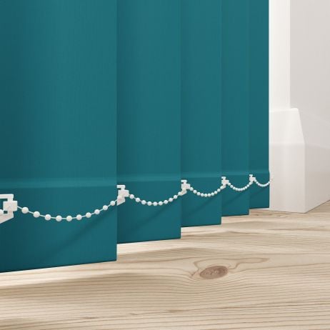 Bella Dark Teal Blue Mörkläggande Lamellgardin