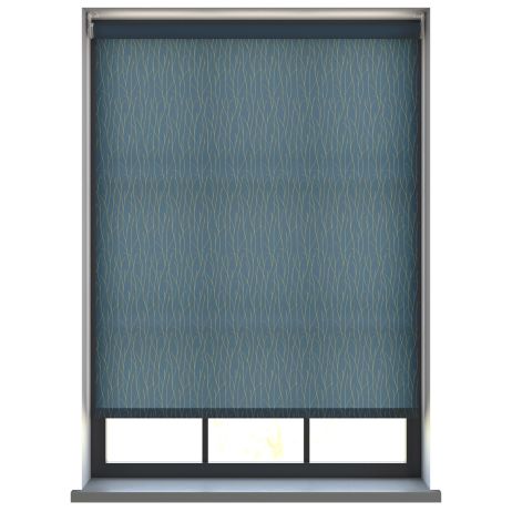 Crown Teal Gold Rullgardin