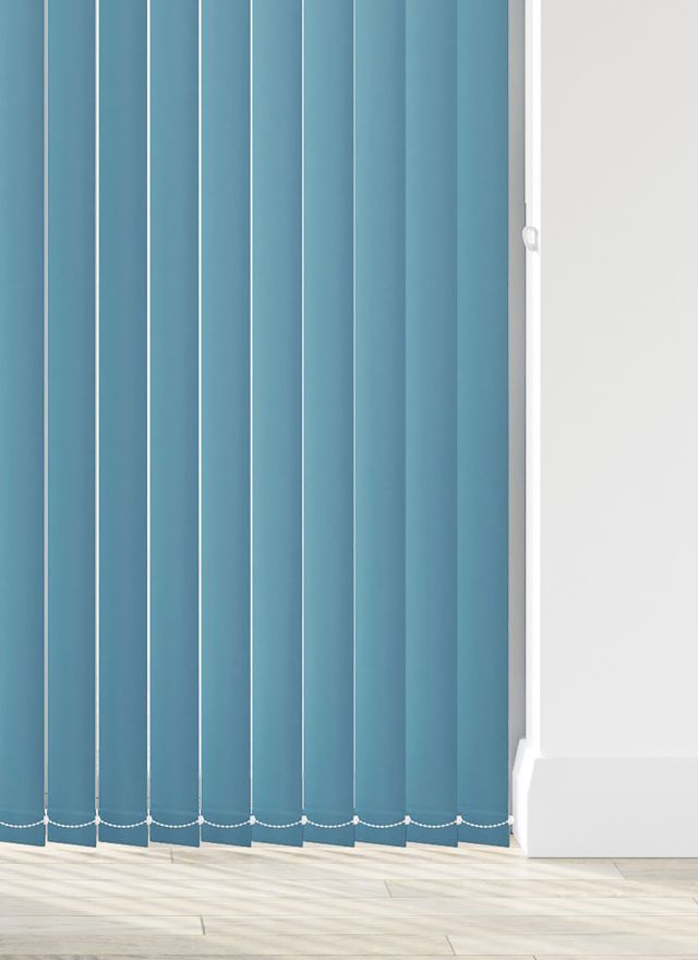 Bella Smoke Blue Mörkläggande Lamellgardin