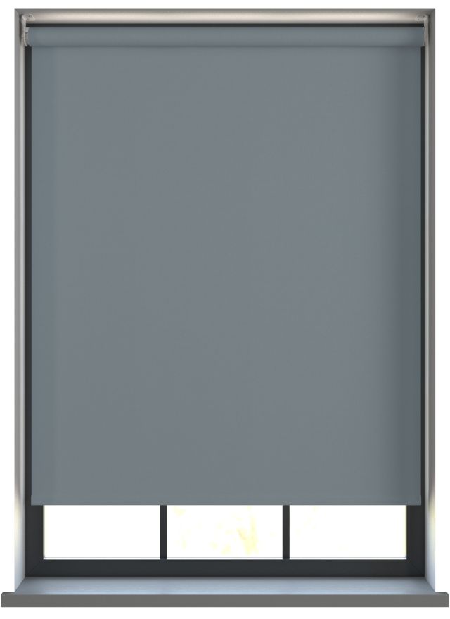 Bella Mörkläggande Slate Grey Motoriserad Rullgardin