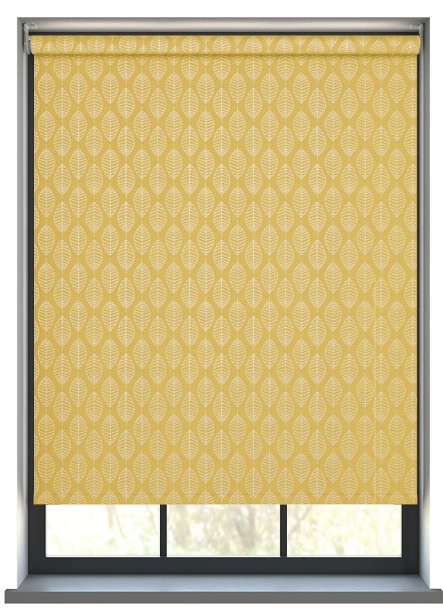 Boheme PVC Summer Yellow Mörkläggande Rullgardin