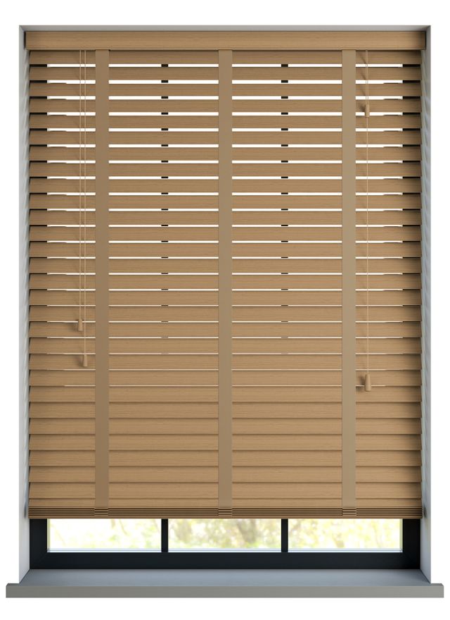 Deco Desert Oak Präglad Konstträ med Hessian stegband