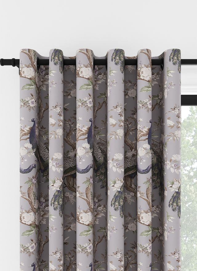 Laura Ashley Belvedere Sammet Ljus Iris Öljettgardin 