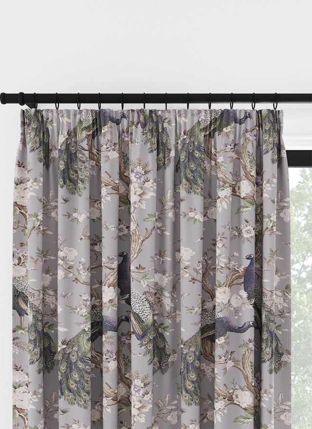 Laura Ashley Belvedere Sammet Ljus Iris Veckbandsgardin 