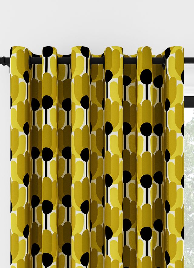 Orla Kiely Florida Gul Öljettgardin