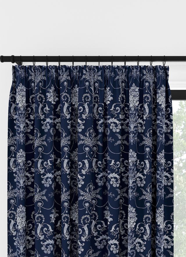 Laura Ashley Josette Midnatt Veckbandsgardin