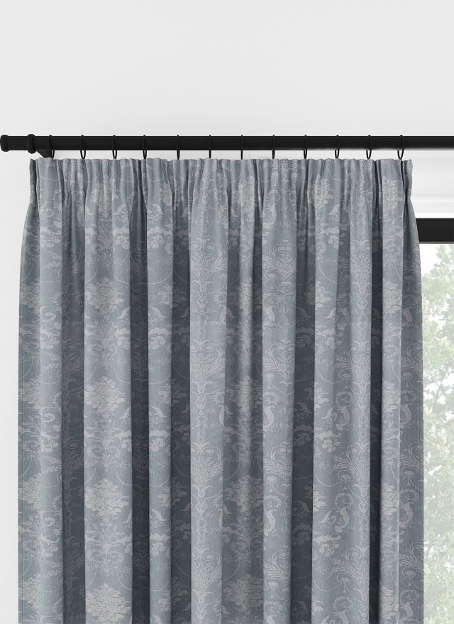 Laura Ashley Josette Vävd Ljus Seaspray Veckbandsgardin 