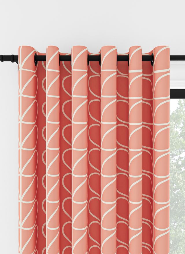 Orla Kiely Jumbo Linear Stem Bubblegum Öljettgardin