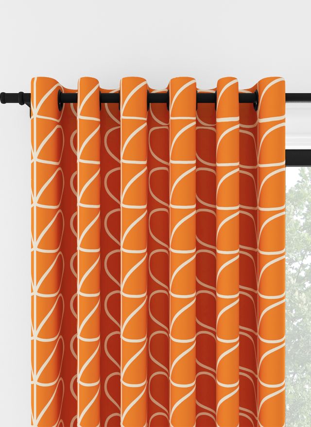 Orla Kiely Jumbo Linear Stem Persimon Öljettgardin