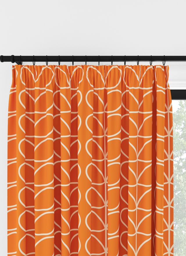 Orla Kiely Jumbo Linear Stem Persimon Veckbandsgardin