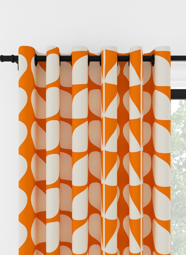 Orla Kiely Jumbo Solid Stem Tomat Öljettgardin