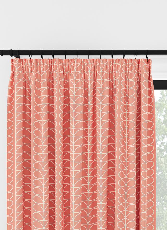 Orla Kiely Linear Stem Bubblegum veckbandsgardin