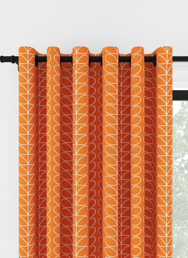 Orla Kiely Linear Stem Persimon Öljettgardin