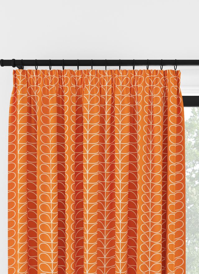 Orla Kiely Linear Stem Persimon veckbandsgardin