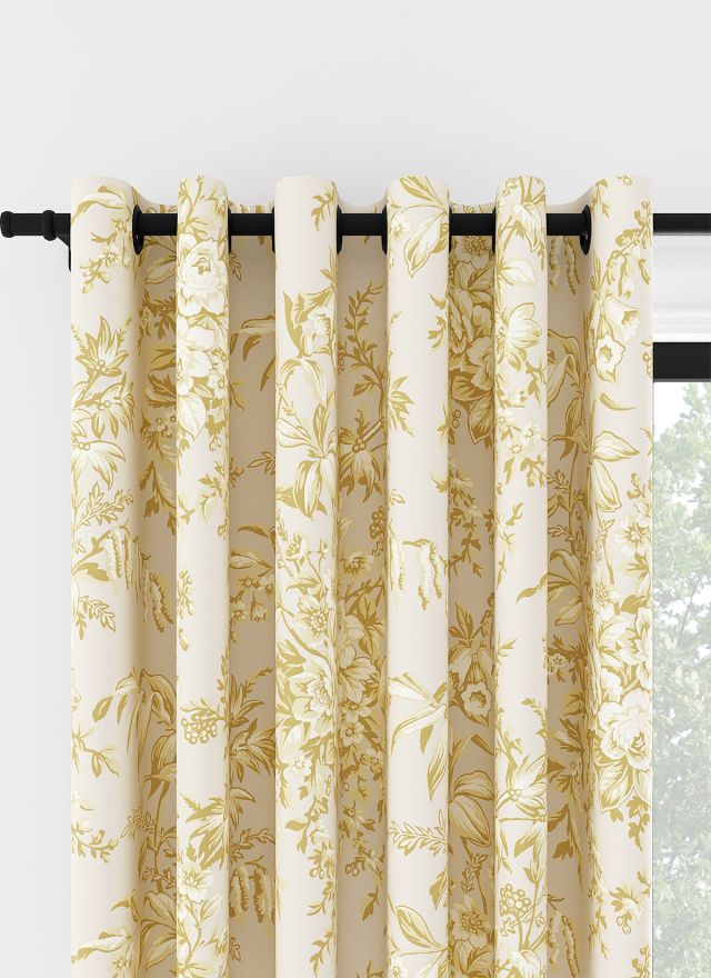 Laura Ashley Picardie Guld Öljettgardin