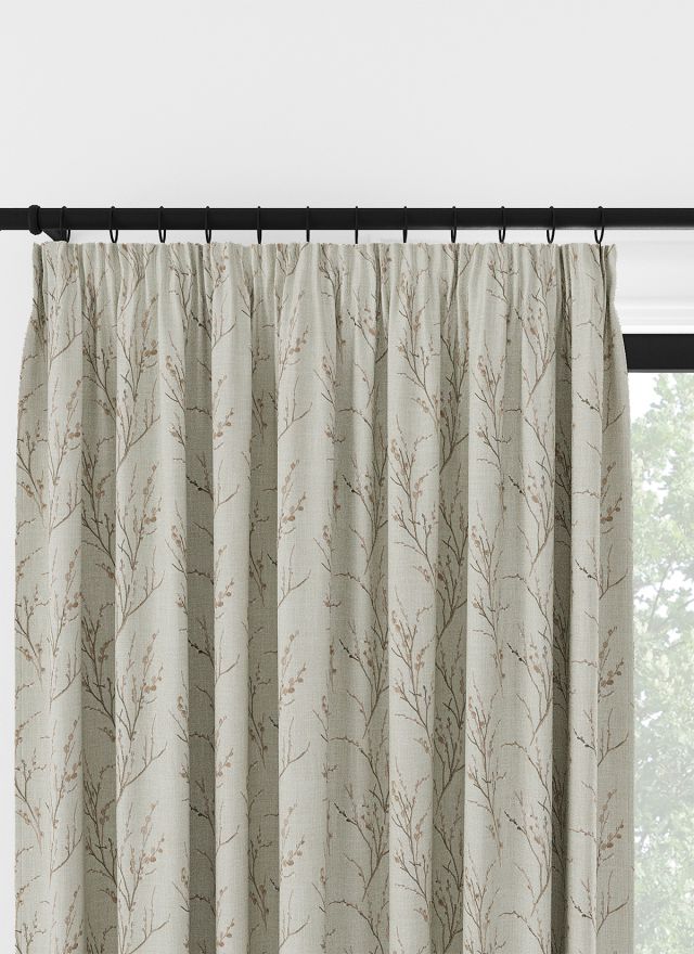 Laura Ashley Pussy Willow Embroidery Blush Veckbandsgardin