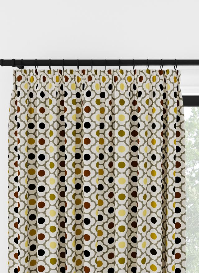 Orla Kiely Spot Flower Ditsy Gul Multi veckbandsgardin