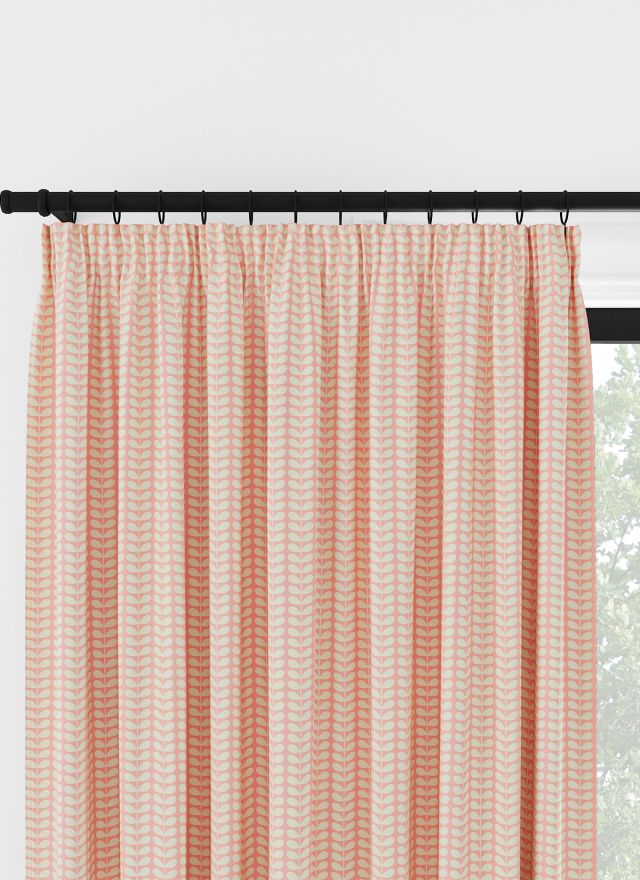 Orla Kiely Tiny Stem Rosa Veckbandsgardin
