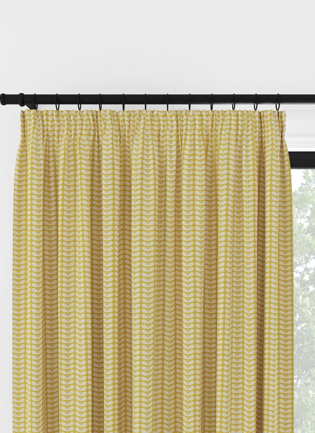 Orla Kiely Tiny Stem Gula Veckbandsgardin