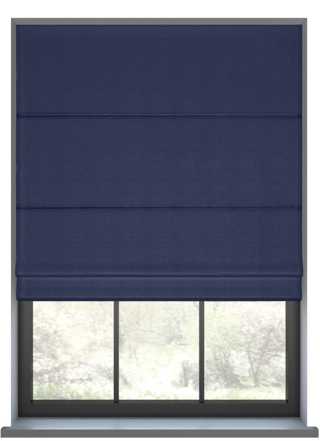 Opulent Faux Silk Brave Navy Hissgardin