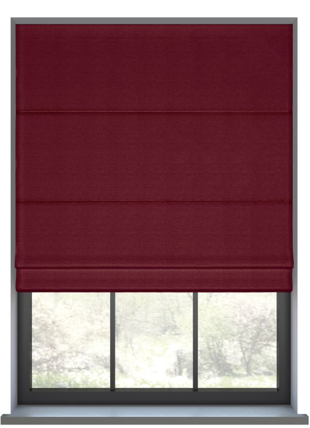 Opulent Faux Silk Mahogany Red Hissgardin