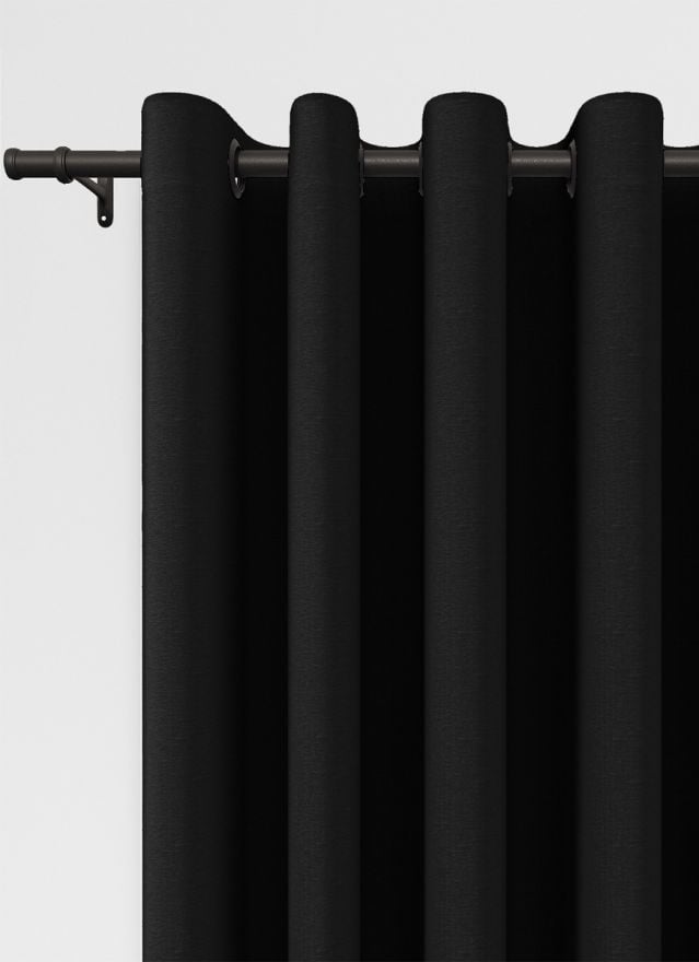 Rustic Weave Rich Noir Gardin