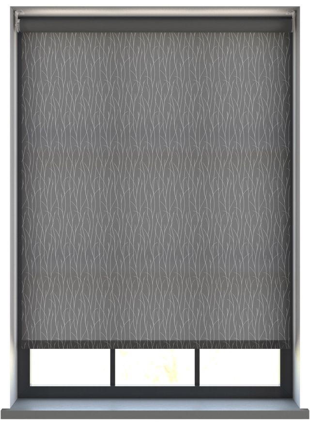 Crown Dark Silver Rullgardin