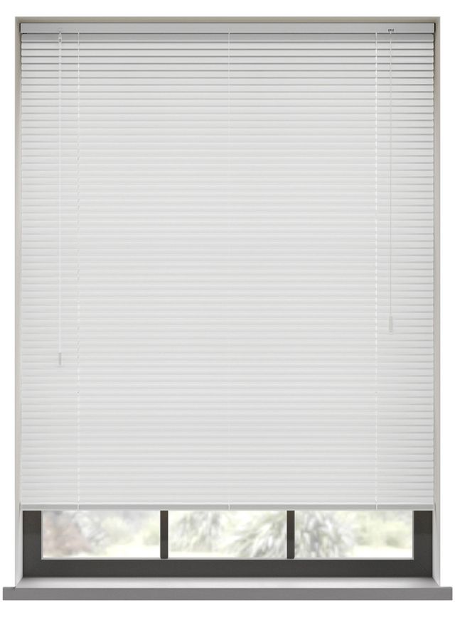 Turin Gloss Pure White Aluminiumpersienn