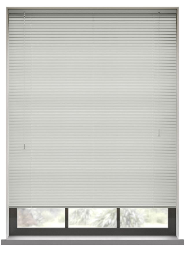 Satin Pure White Aluminiumpersienn