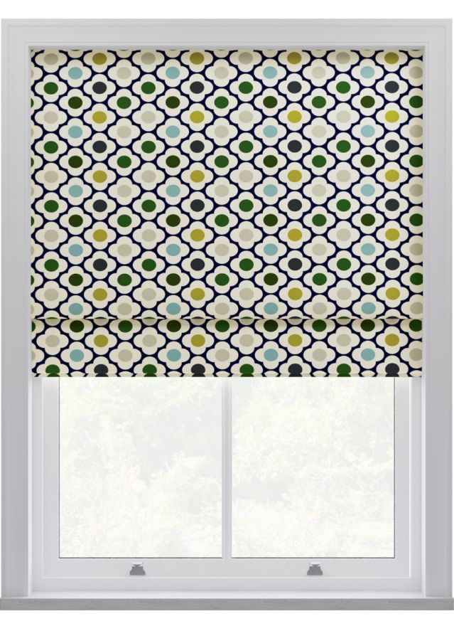 Orla Kiely Spot Flower Ditsy Blå Multi Hissgardin