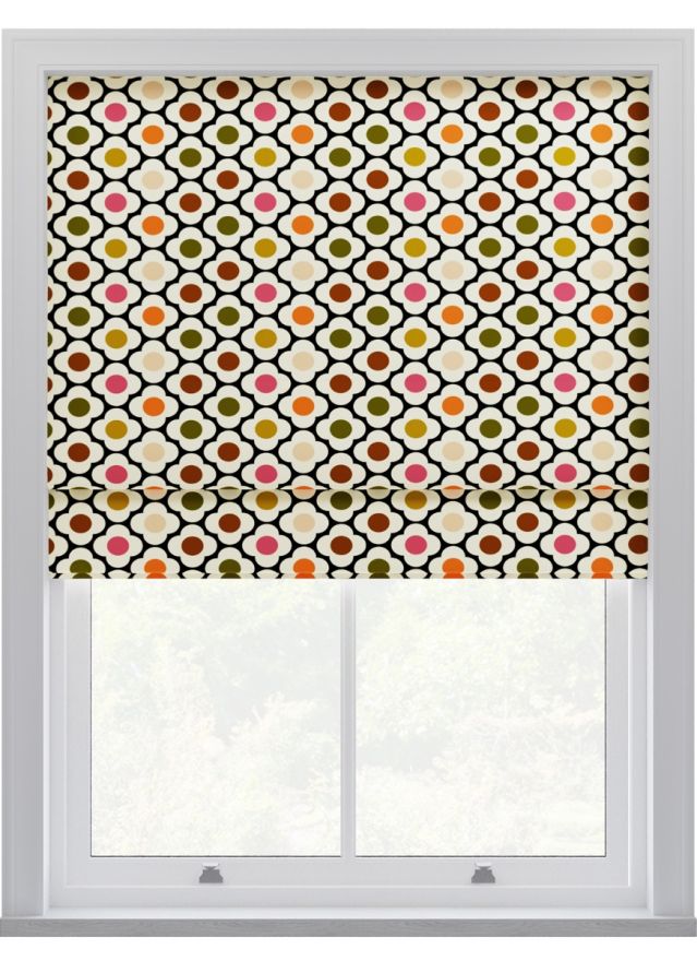 Orla Kiely Spot Flower Ditsy Röd Multi Hissgardin