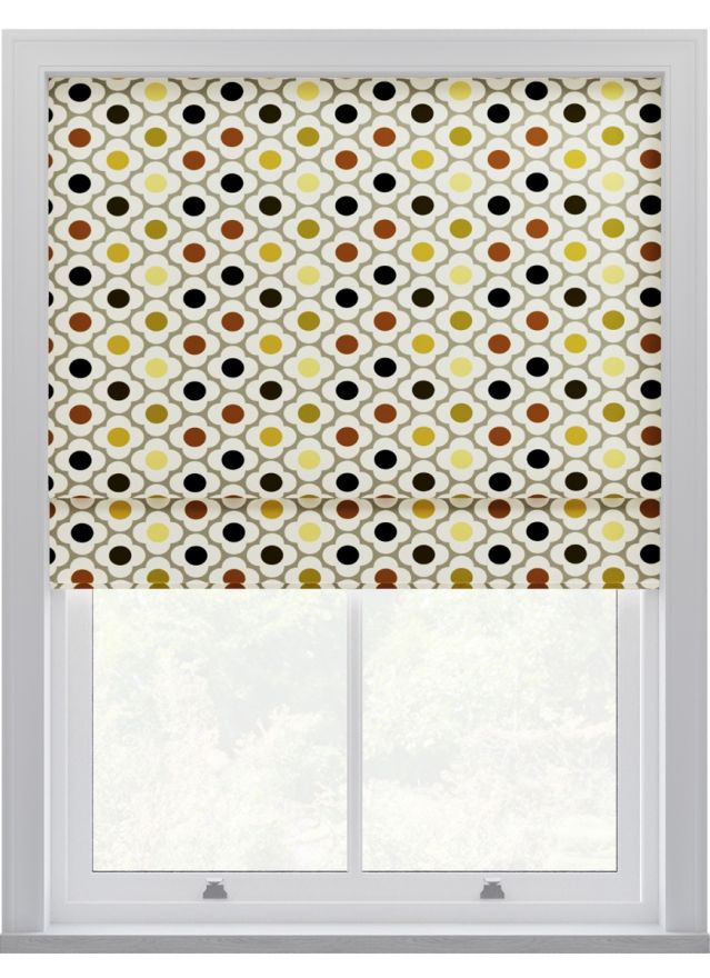 Orla Kiely Spot Flower Ditsy Gul Multi Hissgardin