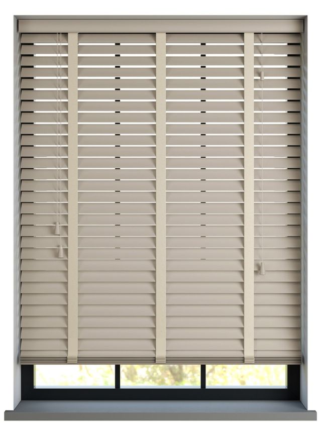 Supreme Basswood Sand Träpersienn med Stone stegband