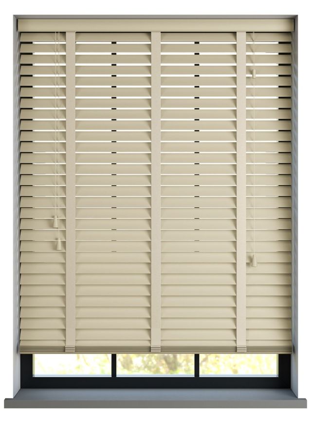 Supreme Basswood Linen Träpersienn med Stone stegband