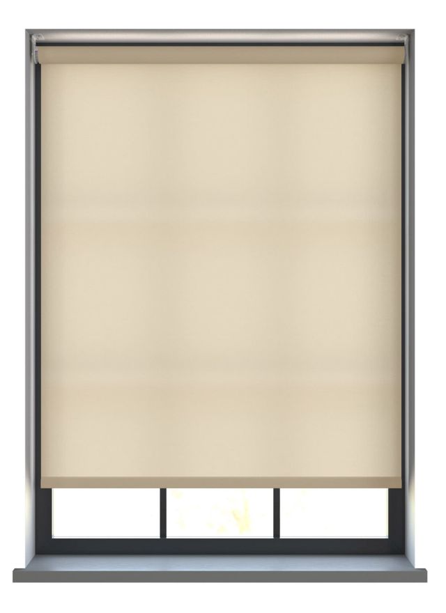 Unicolour Cream Rullgardin