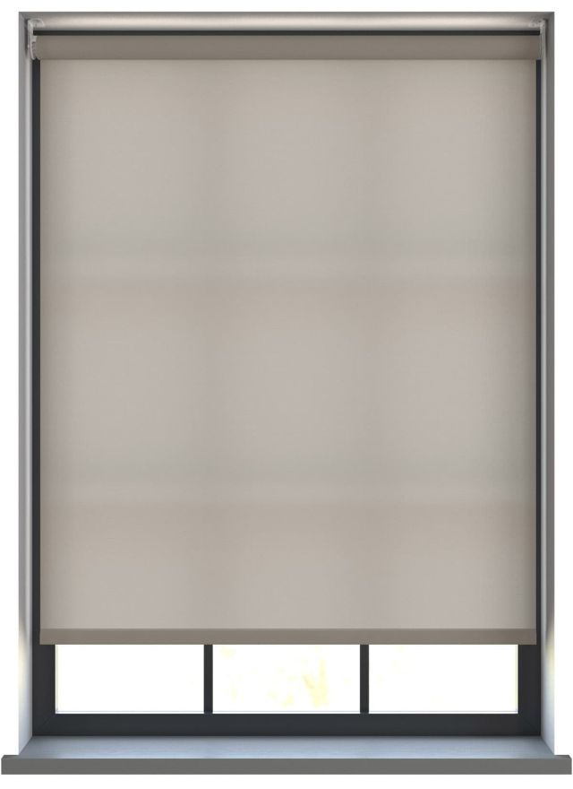 Unicolour Taupe Rullgardin 