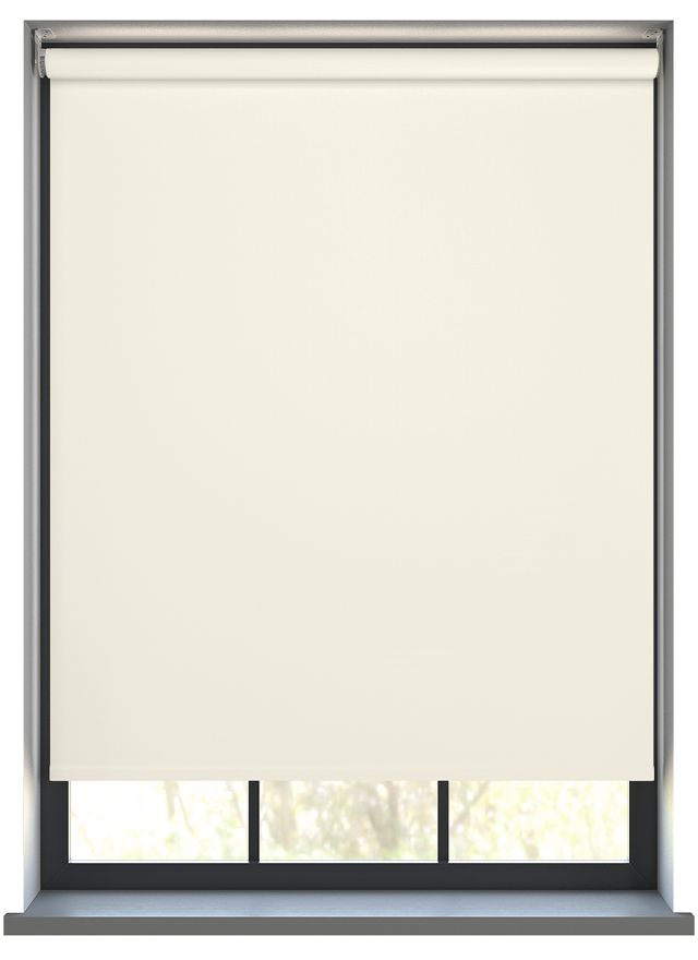 Our Gibson Egg Shell  Roller blind in a bathroom window.
