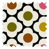 Orla Kiely Spot Flower Ditsy Röd Multi Öljettgardin