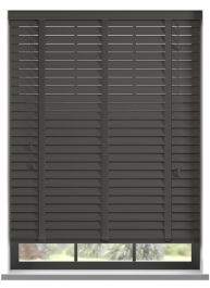 Supreme Bamboo Anthracite Träpersienn med Anthracite stegband