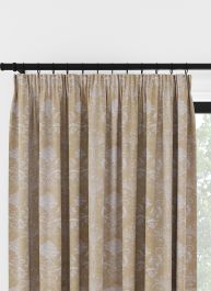 Laura Ashley Josette Vävd Guld Veckbandsgardin