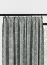 Laura Ashley Josette Vävd Grågrön Veckbandsgardin