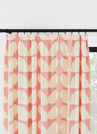 Orla Kiely Jumbo Solid Stem Rosa Veckbandsgardin