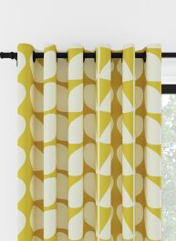 Orla Kiely Jumbo Solid Stem Gul Öljettgardin