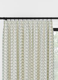 Orla Kiely Linear Stem Mörk Puderblå veckbandsgardin