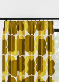 Orla Kiely Shadow Flower Gul & Ockra Veckbandsgardin