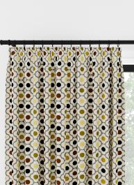 Orla Kiely Spot Flower Ditsy Gul Multi veckbandsgardin