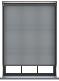Unicolour Charcoal Grey Motoriserad Rullgardin