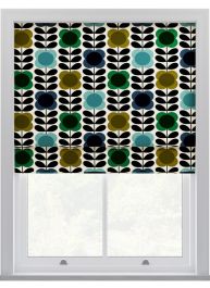 Orla Kiely Spot Flower Stem Blå & Grön Hissgardin