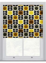 Orla Kiely Spot Flower Stem Gul & Grå Hissgardin