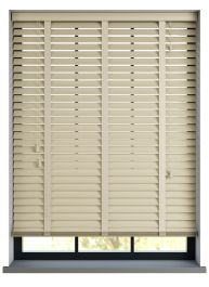 Supreme Basswood Linen Träpersienn med Stone stegband